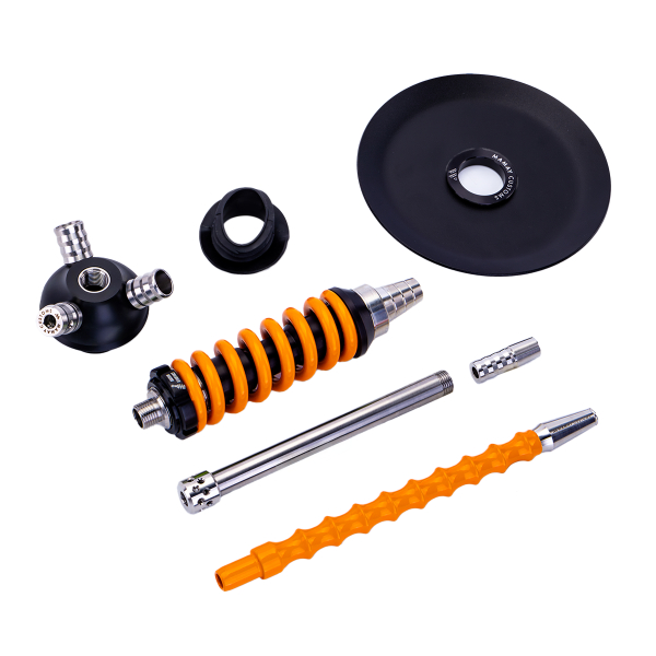 Кальян Mamay Customs Coilover Micro Чёрно Оранжевый в Казани