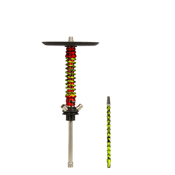 Кальян Mamay Customs Coilovers Mini Красный Сплеш Салатовый Сплеш в Казани