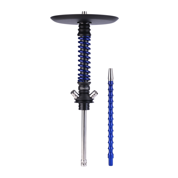 Кальян Mamay Customs Coilovers Mini Чёрно Синий Лак в Казани