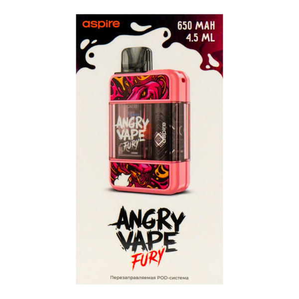 POD-система Brusko Angry Vape Fury 650 Mah Розовый в Казани