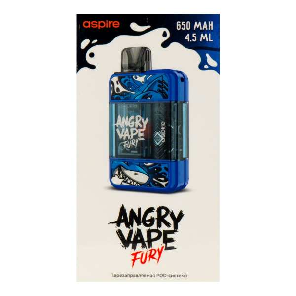 POD-система Brusko Angry Vape Fury 650 Mah Синий в Казани