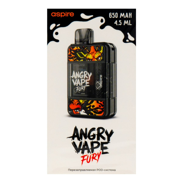 POD-система Brusko Angry Vape Fury 650 Mah Черный в Казани