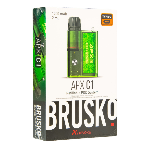 POD-система Brusko Apx C1 Зелёный Папоротник в Казани