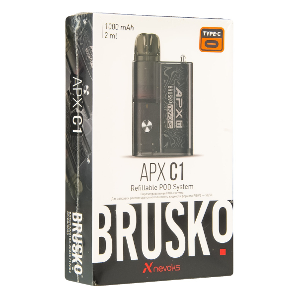 POD-система Brusko Apx C1 Чёрный Шёлк в Казани
