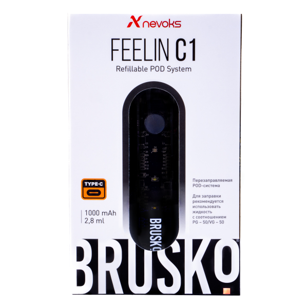 POD-система Brusko Feelin C1 Черный в Казани