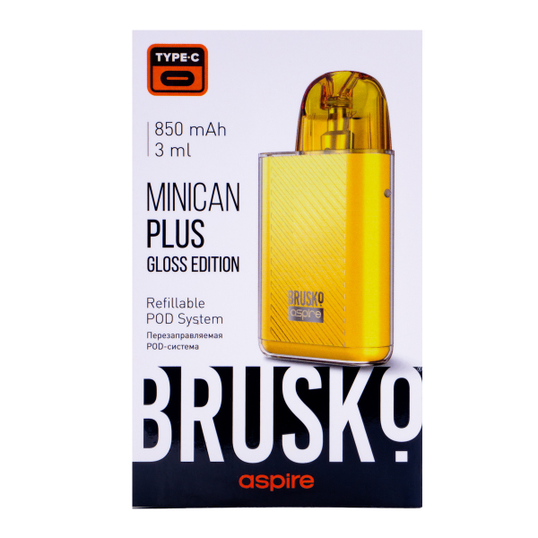 POD-система Brusko Minican Plus Gloss Edition Жёлтый в Казани