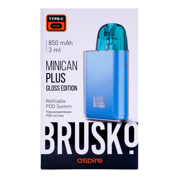 POD-система Brusko Minican Plus Gloss Edition Синий в Казани