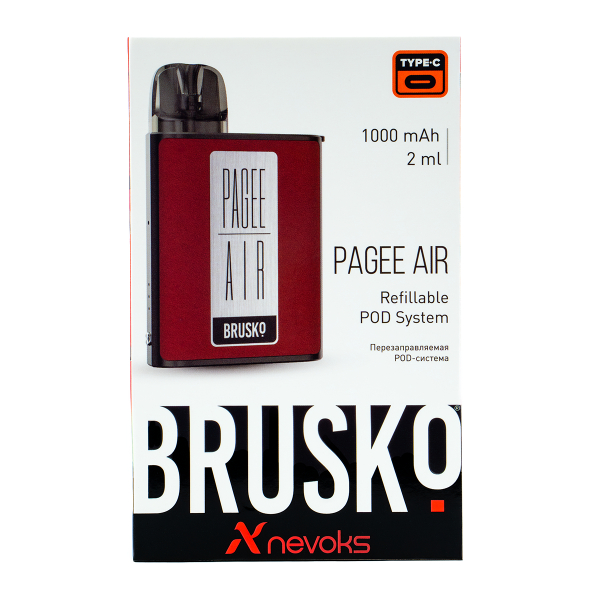 POD-система Brusko Pagee Air Crimson Red Красный в Казани