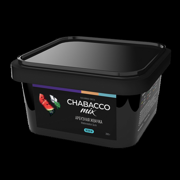 Бестабачная смесь Chabacco Mix Watermelon Gum Арбузная Жвачка  Medium 200 грамм в Казани