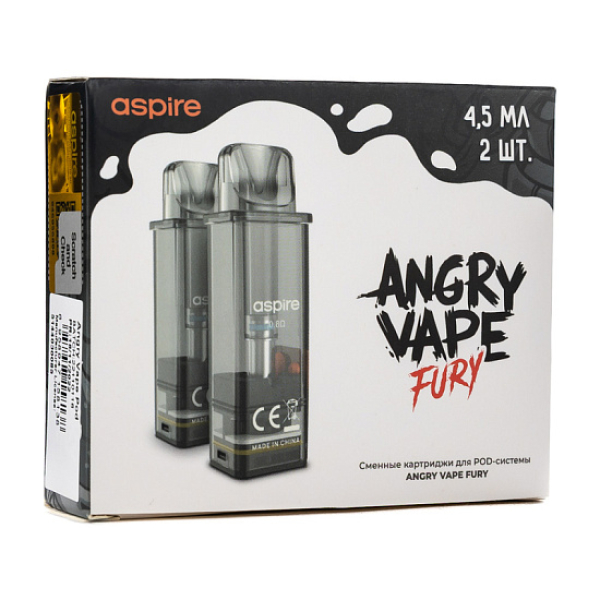 Картридж Angry Vape Fury 45 мл 0.8 Ом ( 2 шт.) в Казани