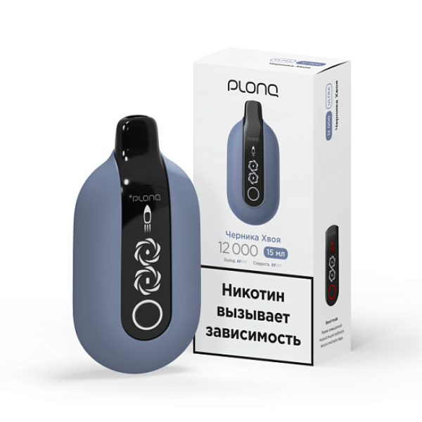 Электронка Plonq Ultra Черника Хвоя 12000 затяжек в Казани