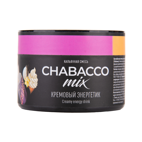 Бестабачная смесь Chabacco Mix Medium Creamy Energy Drink 40 грамм в Казани