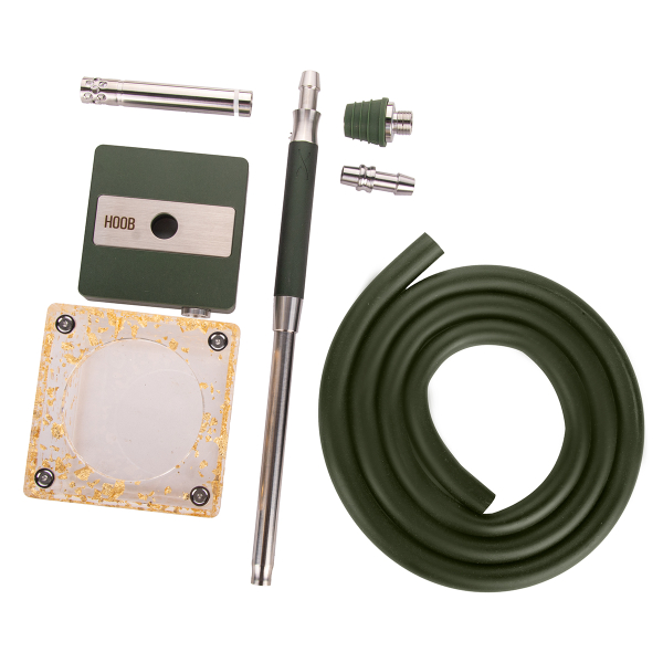 Кальян Hoob Subatom British Racing Green X Ss | Cube Mini Gold в Казани