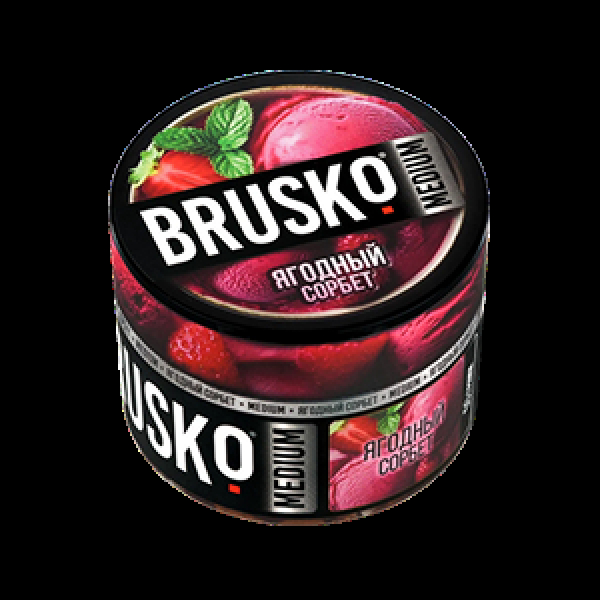 Бестабачная смесь Brusko Ягодный Сорбет 50 грамм в Казани