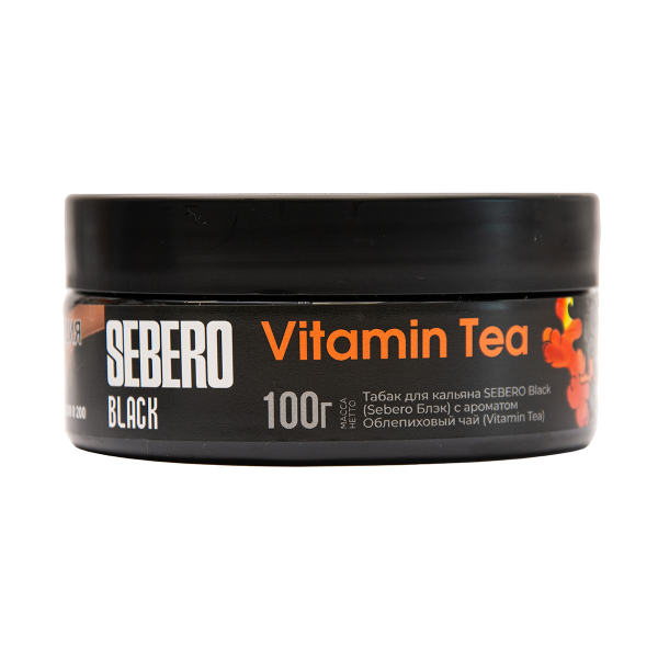 Табак Sebero Black Vitamin Tea Облепиховый Чай 100 грамм в Казани