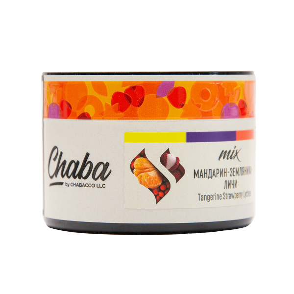 Безникотиновая смесь Chaba Mix Tangerine Strawberry Lychee Nicotine Free 40 грамм в Казани