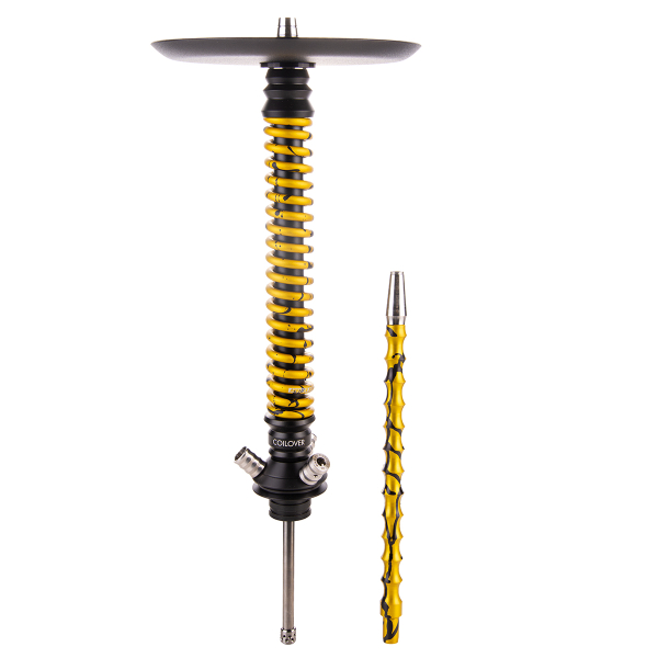 Кальян Mamay Customs Coilover Большой  Чёрный Золотой Сплеш в Казани