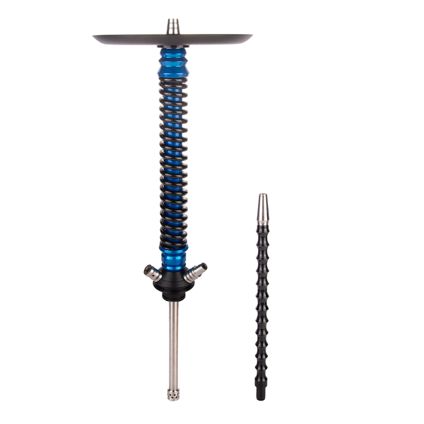 Кальян Mamay Customs Coilover Большой  Голубой Лак Чёрный в Казани