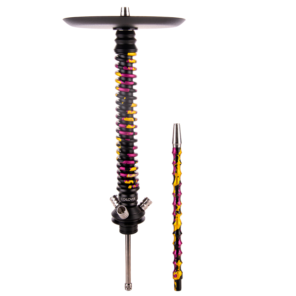 Кальян Mamay Customs Coilover Большой   Чёрный Пурпурный/золотой Камуфляж в Казани