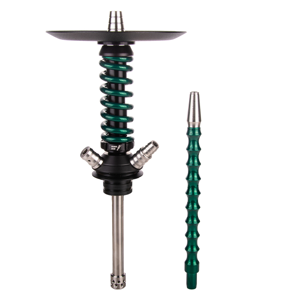 Кальян Mamay Customs Coilover Micro  Чёрный Зелёный Лак в Казани