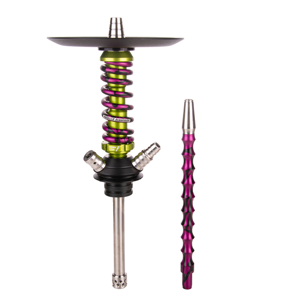 Кальян Mamay Customs Coilover Micro   Салатовый Сплеш Пурпурный в Казани