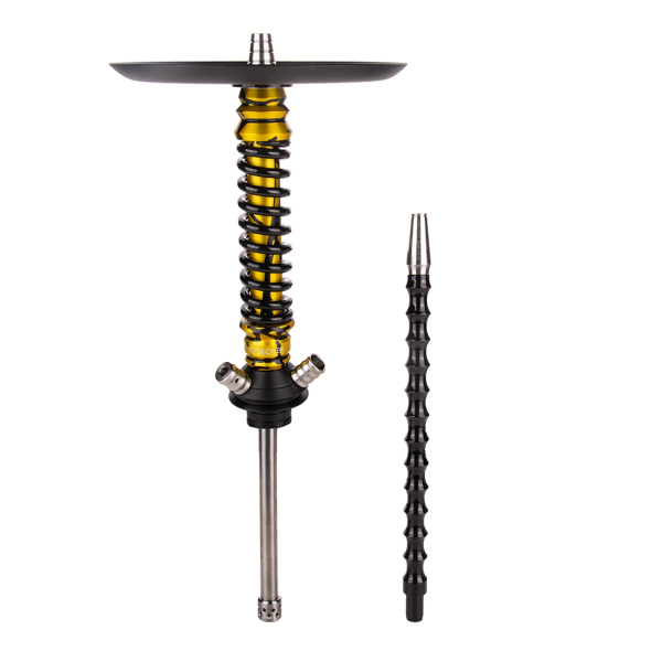 Кальян Mamay Customs Coilover Mini  Золотой Сплеш Чёрный в Казани