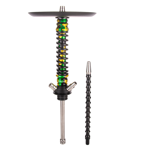 Кальян Mamay Customs Coilover Mini   Зелёный/золотой Камуфляж Черный в Казани