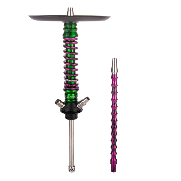 Кальян Mamay Customs Coilover Mini   Зелёный Сплеш Пурпурный Сплеш в Казани