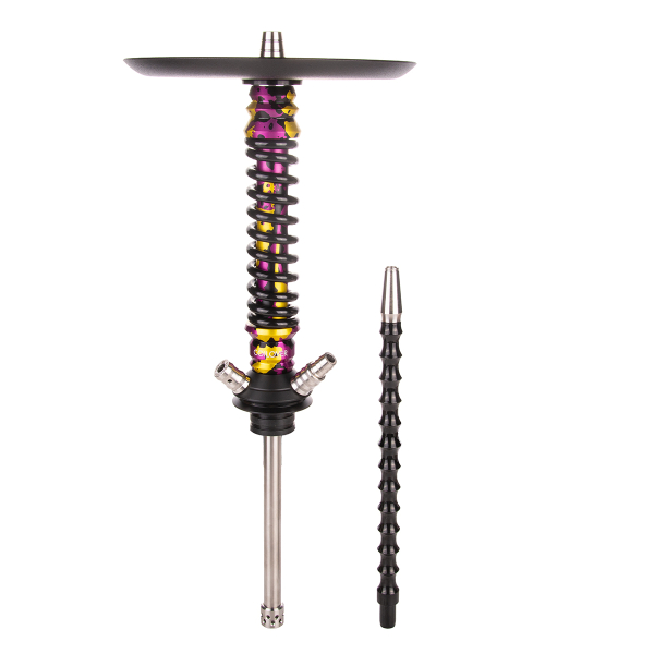 Кальян Mamay Customs Coilover Mini   Пурпурный/золотой Камуфляж Чёрный в Казани