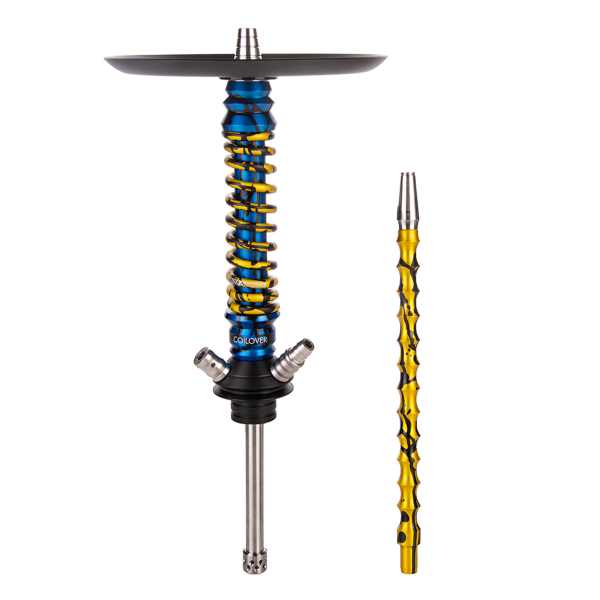 Кальян Mamay Customs Coilover Mini   Синий Сплеш Золотой Сплеш в Казани