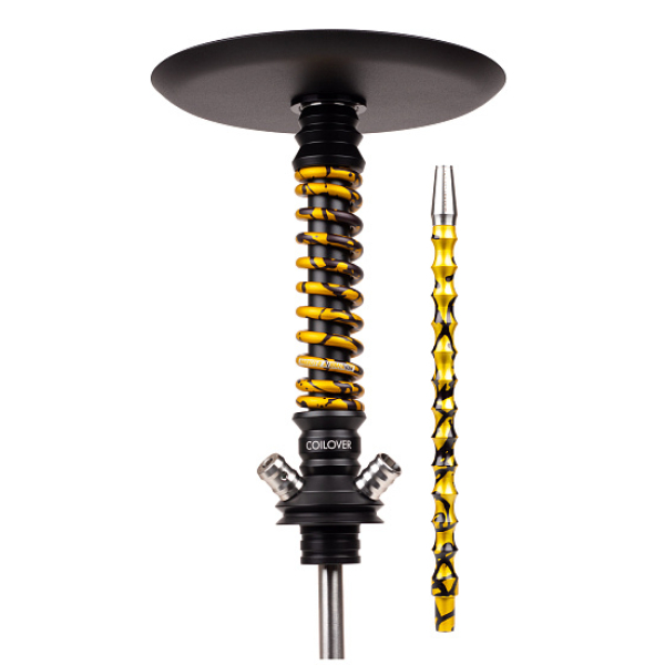 Кальян Mamay Customs Coilovers Mini Anod Черный Матовый Gold Splash в Казани