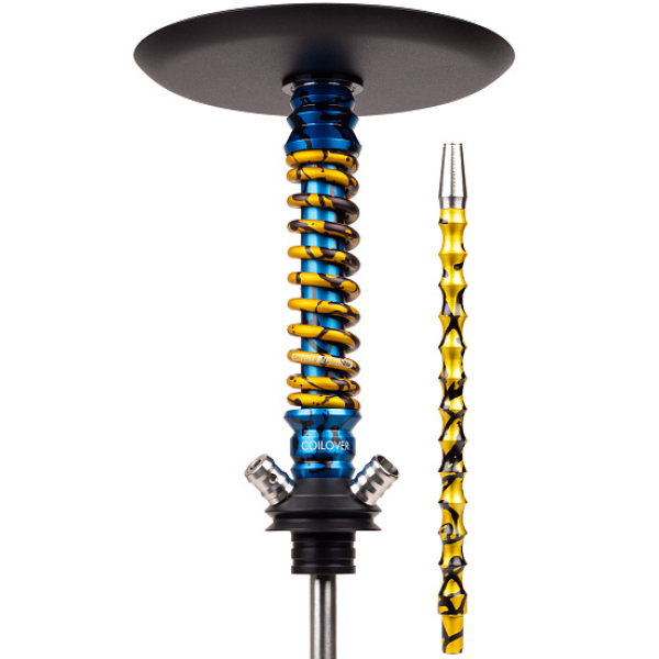 Кальян Mamay Customs Coilovers Mini Special Anod Blue Splash Gold в Казани