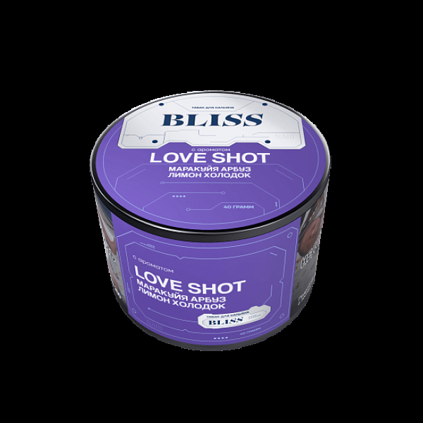 Табак Bliss Love Shot Маракуйя Арбуз Лимон Холодок 40 грамм в Казани