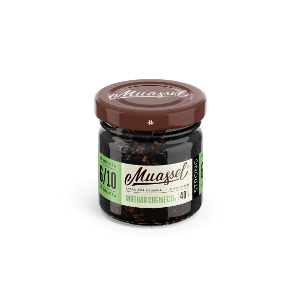 Табак Muassel Extra Strong Мятная Свежесть 40 грамм в Казани